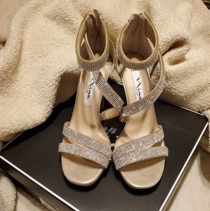 Nina rhinestone heels